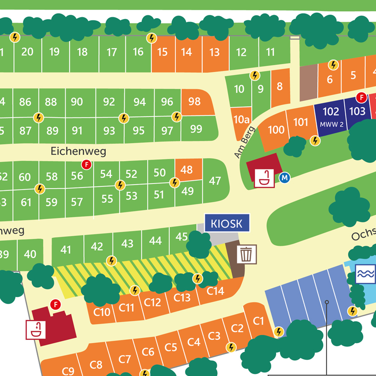Platzplan Camping Illertissen